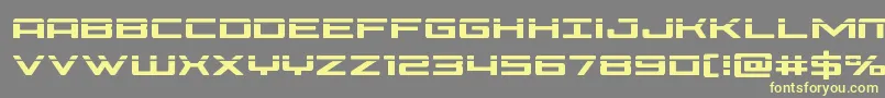 Phoenicialaser Font – Yellow Fonts on Gray Background