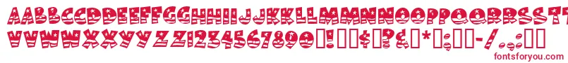 フォントBodiemfflag – 赤い文字