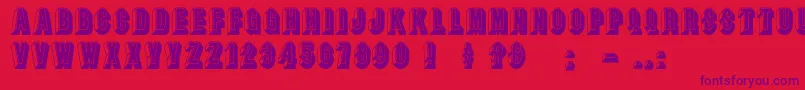 fuente Leecapscn – Fuentes Moradas Sobre Fondo Rojo