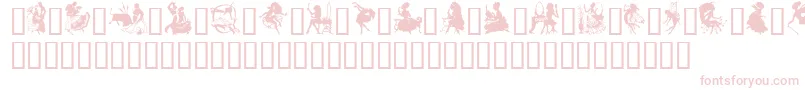 Шрифт GeSilhouetteWomen – розовые шрифты на белом фоне