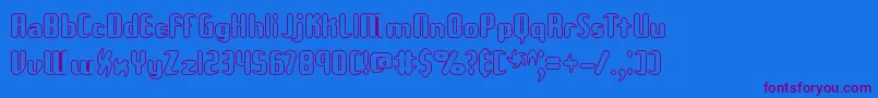 UnexploredGalaxiesOBrk Font – Purple Fonts on Blue Background