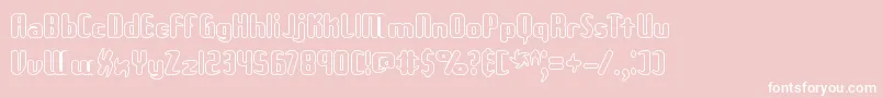 UnexploredGalaxiesOBrk Font – White Fonts on Pink Background