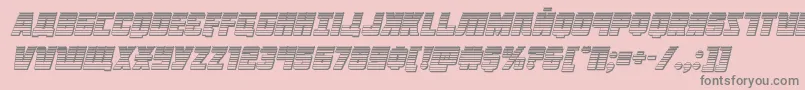 More about Octoberguardchromeital Font Octoberguardchromeital Font – Gray Fonts on Pink Background