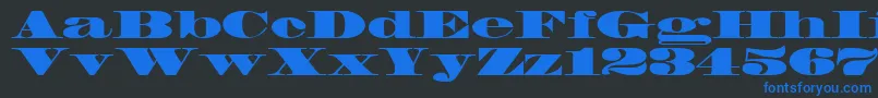 FacadeSsiBlack Font – Blue Fonts on Black Background