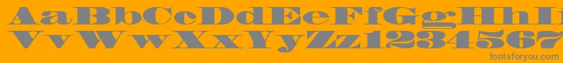 FacadeSsiBlack Font – Gray Fonts on Orange Background