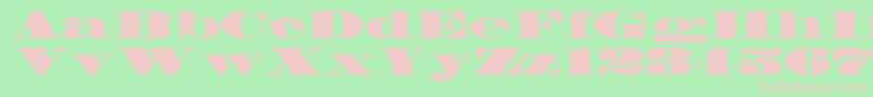 FacadeSsiBlack Font – Pink Fonts on Green Background