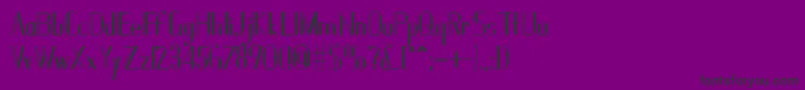 Janesville51B Font – Black Fonts on Purple Background