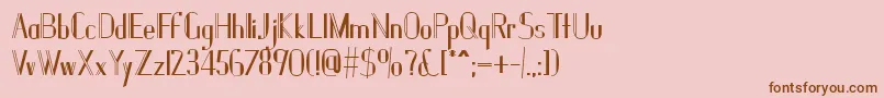 Janesville51B Font – Brown Fonts on Pink Background