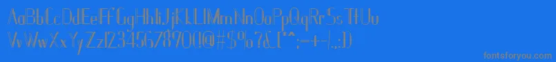 Janesville51B Font – Gray Fonts on Blue Background