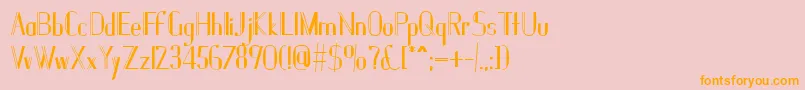 Janesville51B Font – Orange Fonts on Pink Background