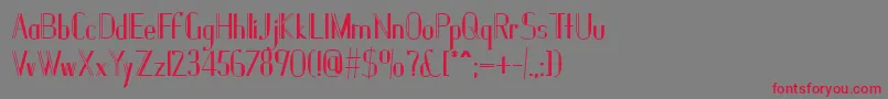 Janesville51B Font – Red Fonts on Gray Background