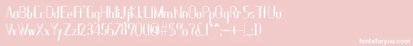 Janesville51B Font – White Fonts on Pink Background