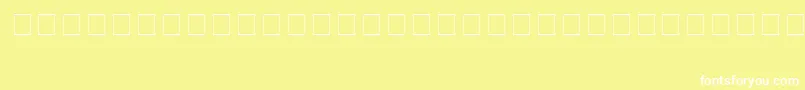 IzhitzaRegular Font – White Fonts on Yellow Background