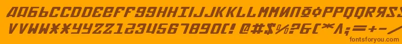 Más sobre la fuente SovietXExpandedItalic fuente SovietXExpandedItalic – Fuentes Marrones Sobre Fondo Naranja