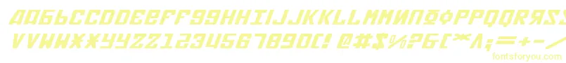 More about SovietXExpandedItalic Font SovietXExpandedItalic Font – Yellow Fonts on White Background