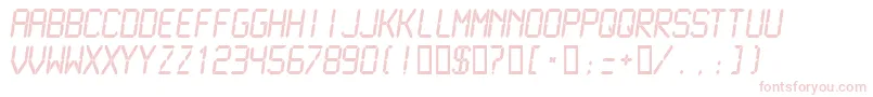 LcdmonoNormal Font – Pink Fonts on White Background