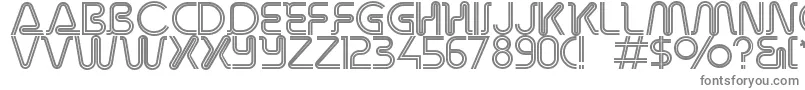 Overdriveinlinealternate Font – Gray Fonts on White Background