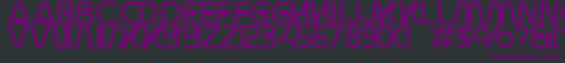 Overdriveinlinealternate Font – Purple Fonts on Black Background