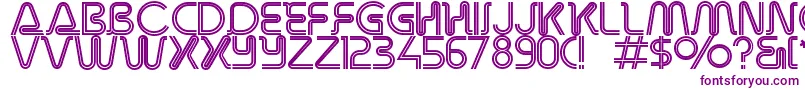 Overdriveinlinealternate Font – Purple Fonts on White Background