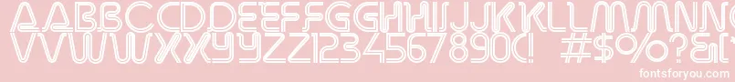 Overdriveinlinealternate Font – White Fonts on Pink Background