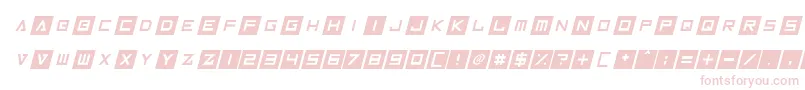 InversionzItalic Font – Pink Fonts on White Background