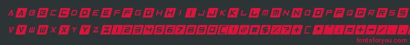 InversionzItalic Font – Red Fonts on Black Background