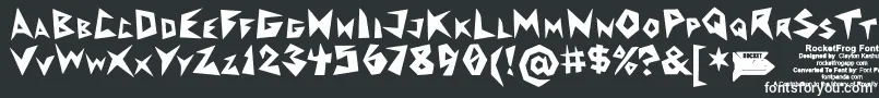 Шрифт RocketfrogFont – белые шрифты