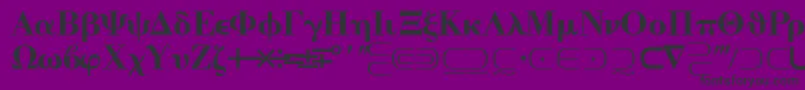 QuantapitwosskRegular Font – Black Fonts on Purple Background