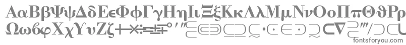 フォントQuantapitwosskRegular – 白い背景に灰色の文字