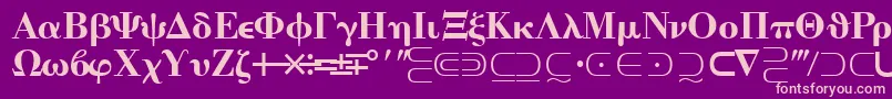 QuantapitwosskRegular Font – Pink Fonts on Purple Background