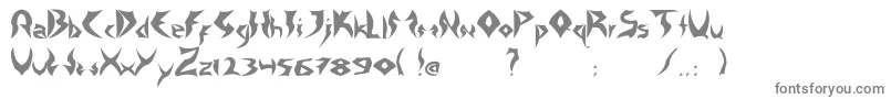 TattooHeavy-Schriftart – Graue Schriften auf weißem Hintergrund