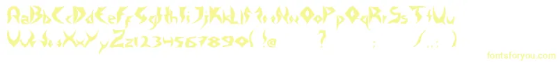 TattooHeavy-fontti – keltaiset fontit