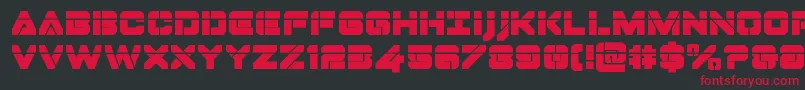 Dominojacklaser Font – Red Fonts on Black Background
