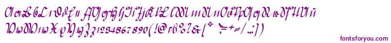 GreifswalderDeutsche Font – Purple Fonts on White Background