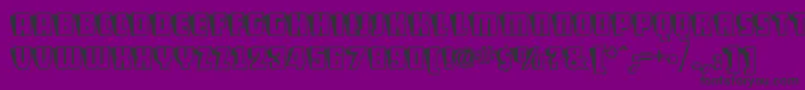 ShoCardCapsNf Font – Black Fonts on Purple Background