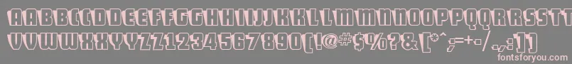 ShoCardCapsNf Font – Pink Fonts on Gray Background