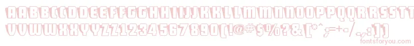 ShoCardCapsNf Font – Pink Fonts on White Background