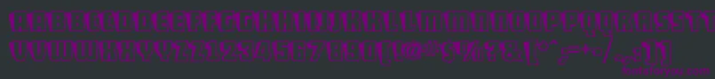 ShoCardCapsNf Font – Purple Fonts on Black Background