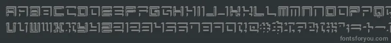 Sqrt-Schriftart – Graue Schriften auf schwarzem Hintergrund