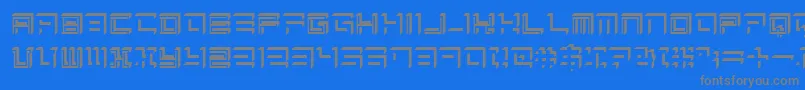 Sqrt Font – Gray Fonts on Blue Background