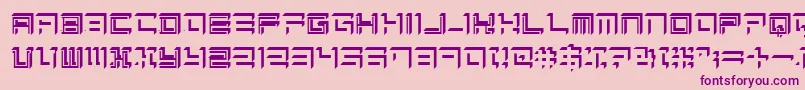 Sqrt Font – Purple Fonts on Pink Background