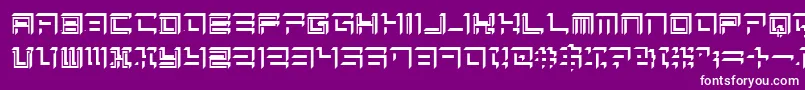 Sqrt Font – White Fonts on Purple Background