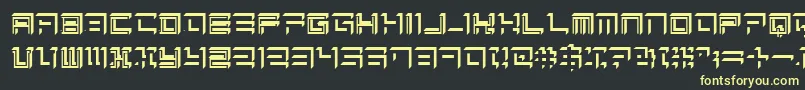 Sqrt Font – Yellow Fonts on Black Background