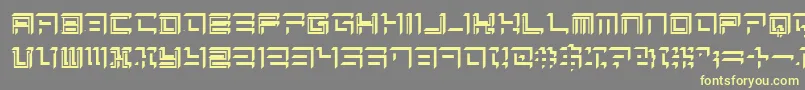 Sqrt Font – Yellow Fonts on Gray Background