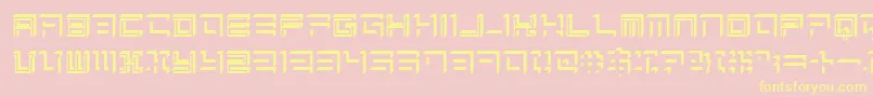 Sqrt Font – Yellow Fonts on Pink Background