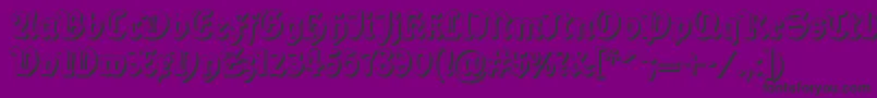 Balladesh Font – Black Fonts on Purple Background