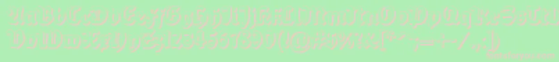 Balladesh Font – Pink Fonts on Green Background