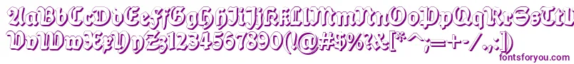 Balladesh-Schriftart – Violette Schriften