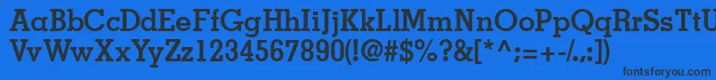JaaksskBold Font – Black Fonts on Blue Background