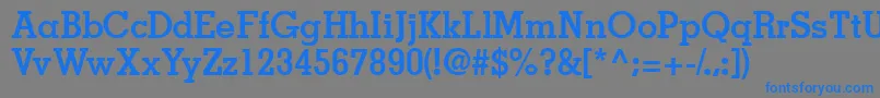 JaaksskBold Font – Blue Fonts on Gray Background